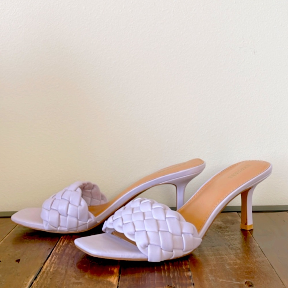 Lavendar Kitten Heels